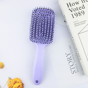 หวีนวดหนังศีรษะยืดหยุ่นนุ่มหวีนวดหนังศีรษะหวีขนแปรงไนลอนผู้หญิงหยิกเปียกเครื่องมือจัดแต่งทรงผม - Product Image 4