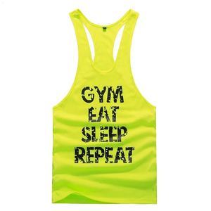 Débardeur en maille de Polyester pour hommes, grande taille, Gym, Racerback, musculation, Stringer, Sublimation, gilet pour hommes - Product Image 4