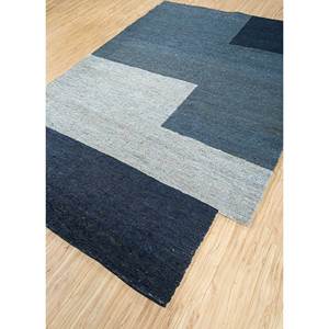 พรมปูพื้นลายเรียบสีน้ำเงิน รุ่น Daaira PKJT-38 ทำจากปอกระเจาและป่าน ลายแบบนามธรรม สำหรับใช้ในบ้าน - Product Image 2