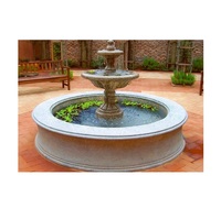 Elegante Marmeren Buitenfontein Met Gelaagde Bassin Voor Binnenplaats Tuin Villa Patio Resort Ingang En Erfgoed Landschap Decor