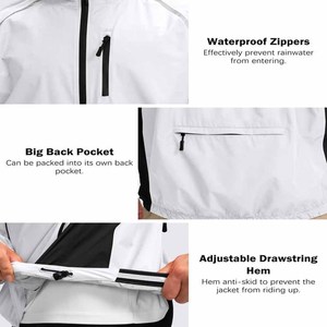 Impermeable Ligero para Hombre, Chaqueta de Lluvia Deportiva para Exteriores, Subido por Dress Sports - Product Image 4