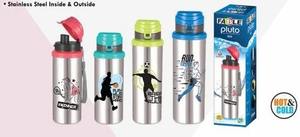 Termo ANAX de Acero Inoxidable de 1000 ml, Botella Térmica de Doble Pared Aislada para Bebidas Frías y Calientes, Color Plateado - Product Image 5