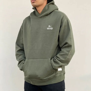 Nouveau design 100% coton hommes hiver solide à capuche surdimensionné sweats à capuche de haute qualité sur mesure - Product Image 2