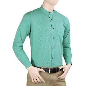 Men's Business Casual <b>Shirt</b> - Light Green - Product Image 1
