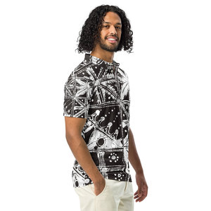 Vestibilità Slim da uomo per Polo lunghe corte opzioni maglia di seta traspirante ODM color scuro tecniche di stampa sublimata modello XL - Product Image 1