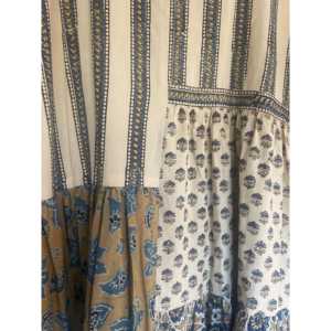 Vestido AJRAKH STONE S con Diseño Personalizado y Estampado a Mano, Estilo Gótico Elegante para Mujer de Oficina, Transpirable, Estilo Boho, Talla 5XL, ODM - Product Image 4