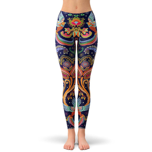 Nouvelle mode vêtements de sport en fibre de bambou de compression à taille haute pantalons de yoga minces pour femmes pour entraînement personnalisé et leggings de course - Product Image 6