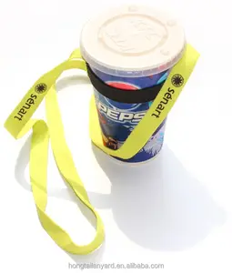 Grosir pemegang botol murah dengan kustom pemegang botol air bir anggur tali leher lanyard dengan klip