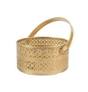 Hot Selling Custom Metal <b>Hamper</b> <b>Basket</b> with <b>Wicker</b> Design Rectangle Shape <b>for</b> Kitchen & Bathroom Storage and Display - Product Image 2