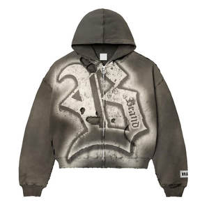 Se puede personalizar Ropa de calle Ropa de buena calidad Sudadera con capucha Fleece Algodón Hecho Cómodo Vintage Terry Boxy Hoodie - Product Image 5