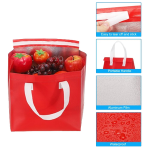 Bolsas de entrega de alimentos de tela no tejida reciclable CENPLAS NW-F con logo personalizado impreso - Product Image 4