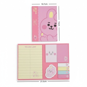 Papeterie créative Kawaii Bt21 baby, notes autocollantes Kpop, carnet pliable multifonctionnel - 12246 - Product Image 5