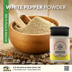 Polvo de pimienta blanca molida de primera calidad Tarro de vidrio de 25g - Product Image 2