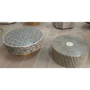 Muebles Comerciales Modernos de Alta Calidad y Ecológicos con Incrustaciones de Hueso, Hechos en India para Centros Comerciales y Hoteles - Product Image 5