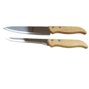 Juego de Cuchillos de Chef Profesional con Cuchillo para Deshuesar de Acero Inoxidable Duradero, Mango de Madera con Agarre Cómodo, Utensilios de Cocina - Product Image 1