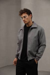 Premium <b>Men's</b> Light Beige Long Zip-Up <b>Overcoat</b> Winter Coat Waterproof Breathable Padded Comfortable Fit for City and Daily Wear - Product Image 2