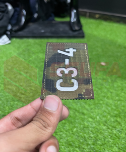 Patch découpé au laser à faible quantité minimale de commande le plus récent patch de bord découpé au laser de couleur unie joint thermique à coudre ou à crochet et boucle - Product Image 2