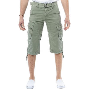 Pantalones cortos Cargo informales para hombre, superventas de 2025, tela de lona de secado rápido, cierre elástico de cintura media, patrón sólido hecho a medida OEM - Product Image 4