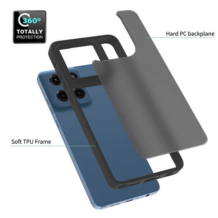 Magnetic charging cheap stand case with solid soft-touch vivid translucent matte anti-drop shockproof design for Moto G Stylus