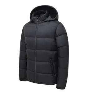 High Quality Winter <b>Hooded</b> Down Feel Padded Waterproof <b>Men</b> Warm <b>Coat</b> <b>For</b> <b>Men's</b> Puffer Jacket Printed made polyester <b>hooded</b> - Product Image 6