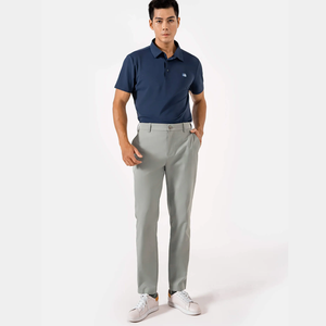 Pantalones formales caqui OEM para hombre, pantalones informales con cremallera a media cintura con servicio personalizado - Product Image 6