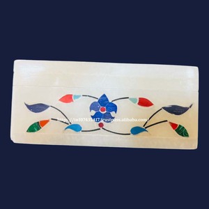 กล่องฝังหินอ่อนสีขาวบริสุทธิ์พร้อมวัสดุจากแม่ของไข่มุกใหม่ที่ใช้สำหรับตกแต่งบ้านของขวัญ - Product Image 1