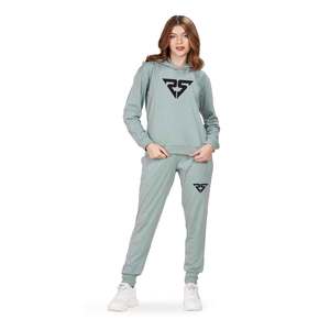 Vente en gros ensembles de survêtements pour femmes personnalisés ensemble de survêtement de sport pour femmes ensemble de survêtement à capuche et de jogging à manches longues pour femmes - Product Image 5