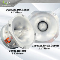 Tweeter Driver Horn Speaker High End 4 Inch 300w MAX Neodymium dengan Coil 1.5 Inch, Suara Terbaik yang Jernih, Kencang, dan Detail