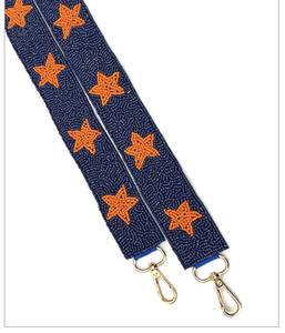 Correa de estrella con cuentas, bolso de mano, correa de bolso, tamaño personalizado, impresionante diseño de cuentas de semillas - Product Image 2