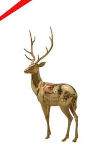 Metal gran jardín al aire libre escultura de ciervo duradera venta directa de fábrica bronce decoración personalizada - Product Image 2