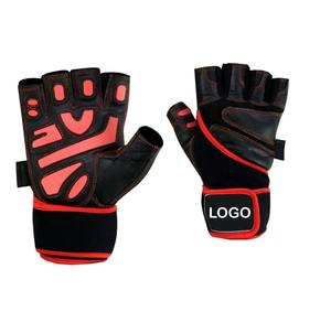 ถุงมือออกกำลังกายแบบปรับได้สำหรับทุกเพศพร้อมที่จับมือสำหรับยกน้ำหนักในยิม - Product Image 2