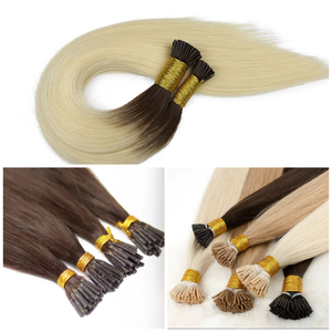 Balayage Beauty Permanent I-Tip Remy <b>Hair</b> <b>Extensions</b> Soft, Silky, and Long-Lasting - Product Image 1