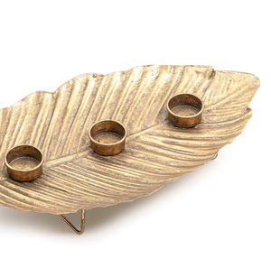 เชิงเทียนโลหะรูปทรงใบไม้สำหรับตกแต่งบ้านงานรื่นเริงโรงแรมร้านอาหารงานแต่งงานการตกแต่งโต๊ะจำนวนมาก - Product Image 2