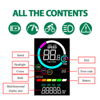 Odómetro aplicable UART2 Smart Digital bicicleta eléctrica ordenador impermeable velocímetro para uso en bicicleta de carretera MTB al aire libre