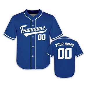 Custom Button Baseball Jersey for <b>Men</b> Women Youth Printed Team Name and Number Hip Hop Sportswear T <b>Shirt</b> for Summer Sports - Product Image 2