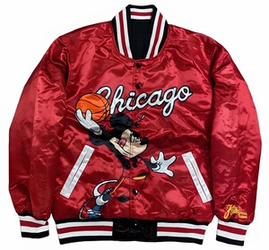 Chaqueta universitaria de satén a granel Chaqueta de Letterman brillante a la moda de 2017 con personalización rápida - Product Image 6