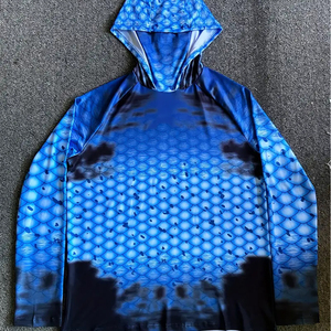 Gran oferta, Sudadera con capucha de pesca de talla grande para hombre, 100% de poliéster, manga larga de secado rápido, transpirable y resistente al viento para adultos - Product Image 4