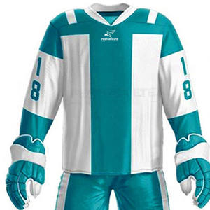 Conjuntos de uniformes de hockey sobre hielo para hombres a granel-Color de logotipo personalizado y diseño 100% poliéster Servicio personalizado OEM - Product Image 2