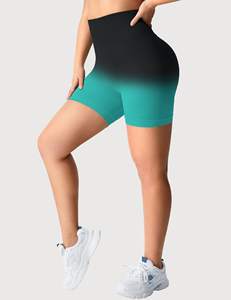 Women's High Waist Seamless Yoga Shorts Workout <b>Leggings</b> Gym Fitness Activewear Recycled Sportswear Made of Spandex/Nylon - Product Image 3