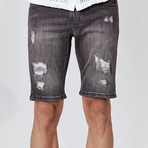 Pantalones cortos de mezclilla elegantes de verano para hombre OEM algodón azul de alta calidad aspecto informal diseño cómodo ropa de calle al por mayor - Product Image 4