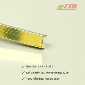 Garniture en laiton polyvalente U5 pour intérieurs Accessoires de carrelage élégants et durables pour améliorer les sols et les murs Bords décoratifs - Product Image 2