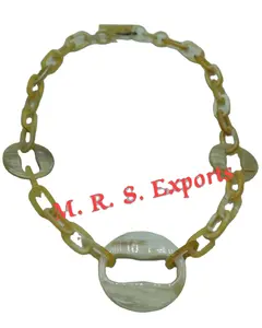 水牛城天然角成品项链水牛城角项链优雅珠宝，批发价由M.R。S。出口