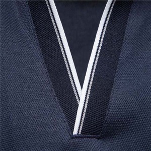 Men's <b>White</b> Short Sleeve Breathable Plus Size Jersey for Shirt Knitted Solid Color Casual Style - Product Image 5