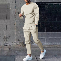 OEM para Hombre Ropa deportiva sobre el tamaño Jogger trajes de algodón hombres traje de sudor conjunto primavera otoño ocio deportes hombres tamaño grande chándal
