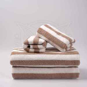 คอลเลกชั่นผ้าเช็ดตัวผ้าฝ้ายแบบคลาสสิกสำหรับฟรอนต์เกตรีสอร์ทเป็นมิตรกับสิ่งแวดล้อมแห้งเร็วน้ำหนักเบา - Product Image 5