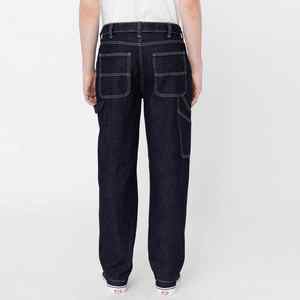 Nouvelle arrivée personnaliser classique jean droit Baggy jambe large hommes Street Wash Vintage Denim 100% coton respirant - Product Image 2