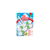Pastilles WC Power Drops 2x55g, pastilles de nettoyage solides pour toilettes, 30%-50% d'ingrédients actifs, jetables, élimination puissante des taches, hygiéniques, anti-odeurs