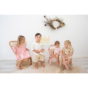 Muebles Vintage Natural para interiores, silla de pavo real de mimbre hecha a mano, silla de pavo real de mimbre de ratán para muebles de niños - Product Image 6