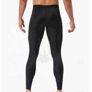 Pantalon de Compression Homme Tendance Personnalisé en Tissu Polyester Respirant, Léger et Durable avec Taille Élastique pour la Salle de Sport - Product Image 3