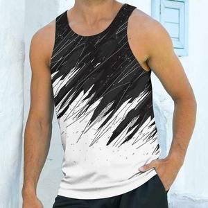 Latest Design <b>Sleeveless</b> Regular Fit Casual Knitted Tank <b>Top</b> / Wholesale Custom Logo Gym Workout <b>Tops</b> Polyester/Cotton Quick Dry - Product Image 5